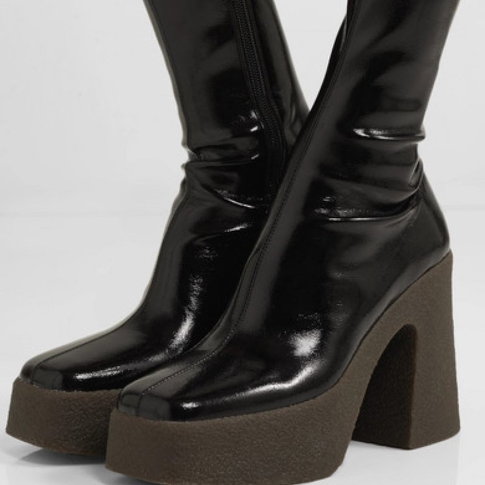 STELLA MCCARTNEY Patent Platform Ankle Boo… - Picture 8 of 8